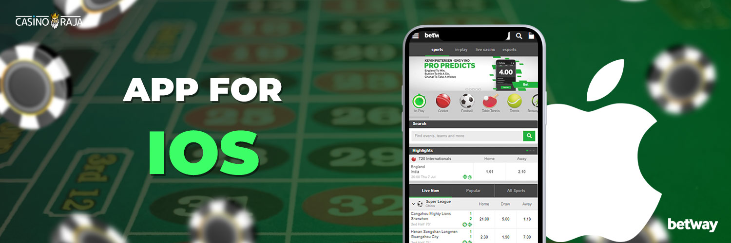 Betway app for iOS