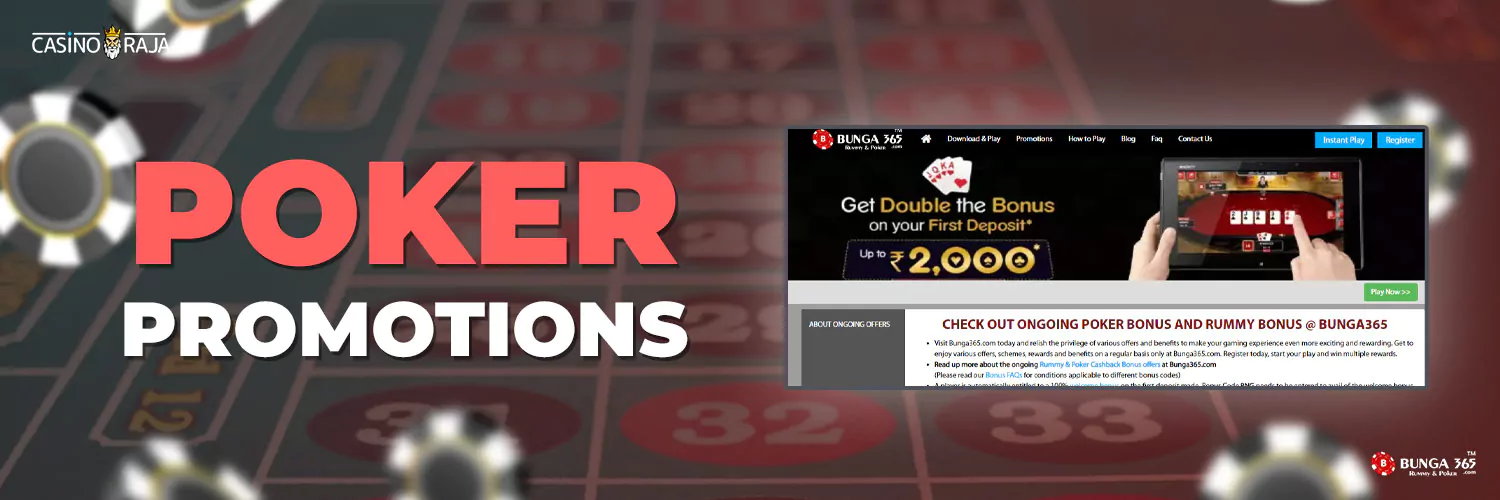 Bunga365 Poker Promotions