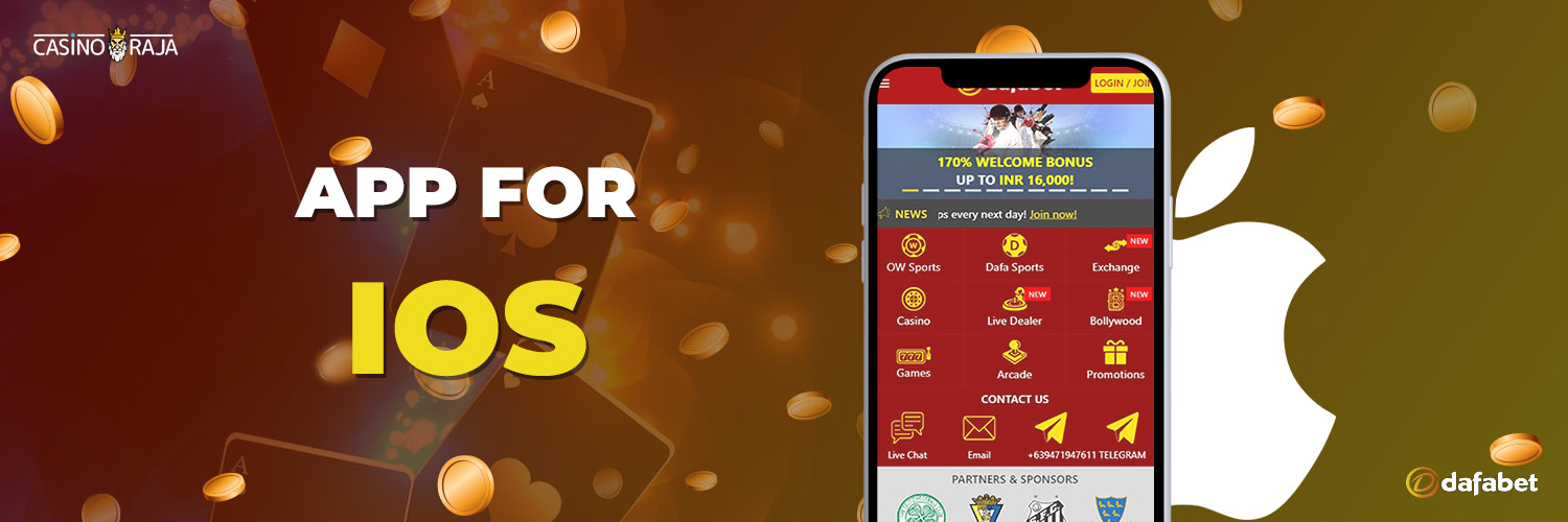 Dafabet Casino App for iOS