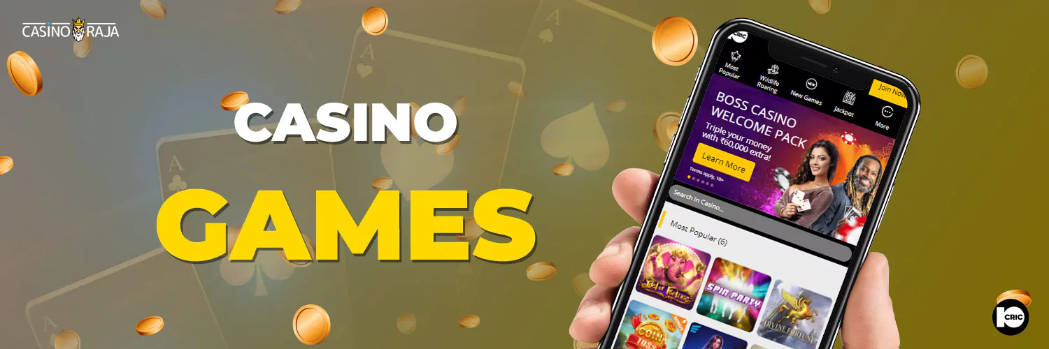 Slots & Games on the 10Cric Mobile App