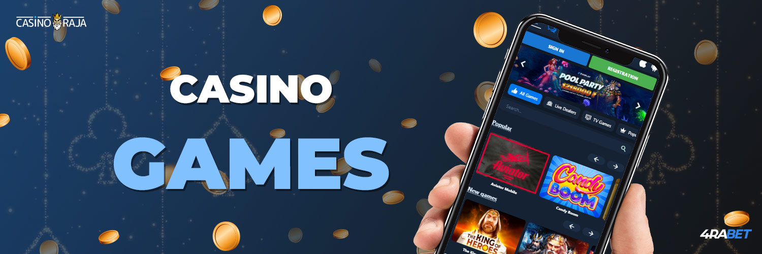 Slots & Games on the 4rabet Mobile App