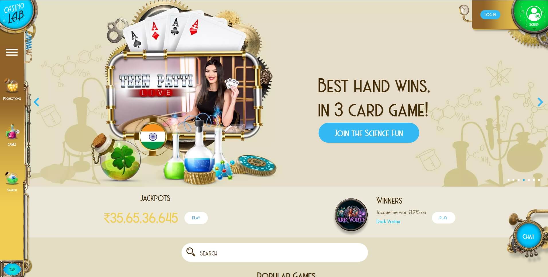 Casino Lab Homepage