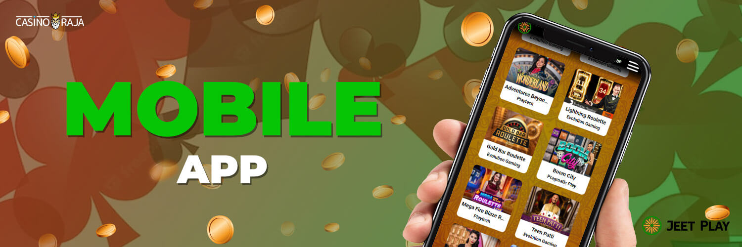 Mobile gambling in jeetplay casino