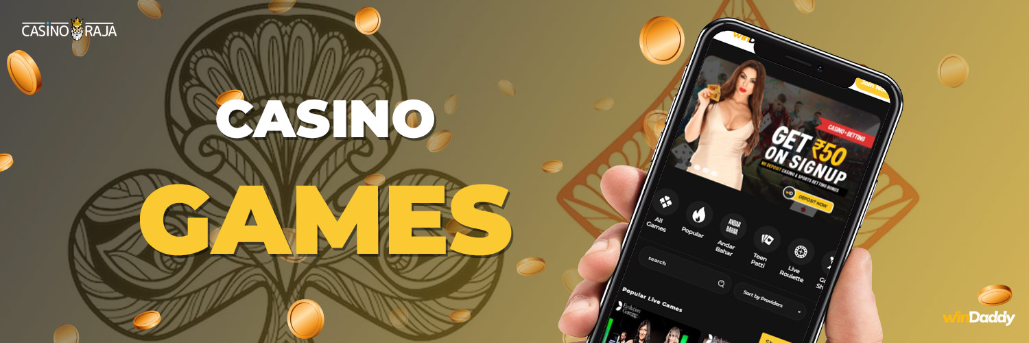 Slots & games on the windaddy mobile app