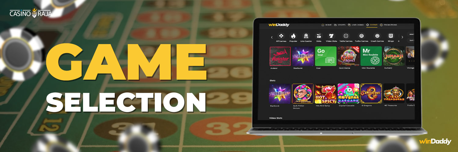 Windaddy casino game selection