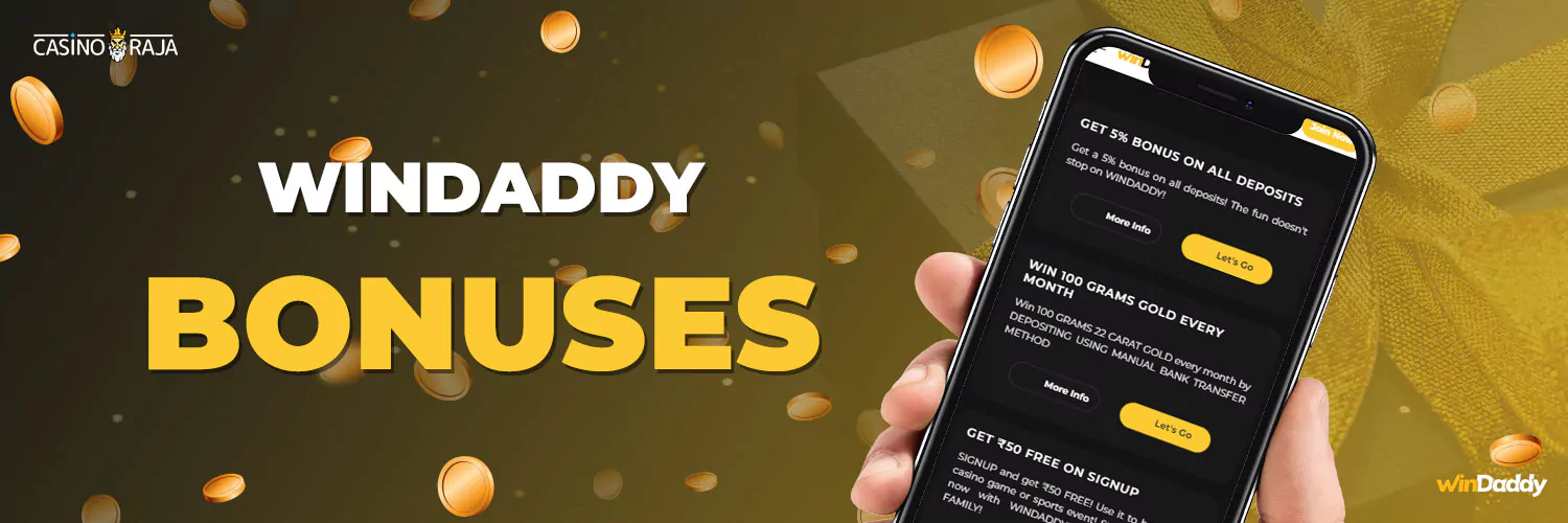 Windaddy mobile bonus for new customers