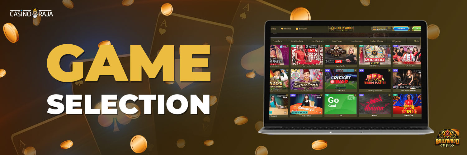 Bollywood casino game selection