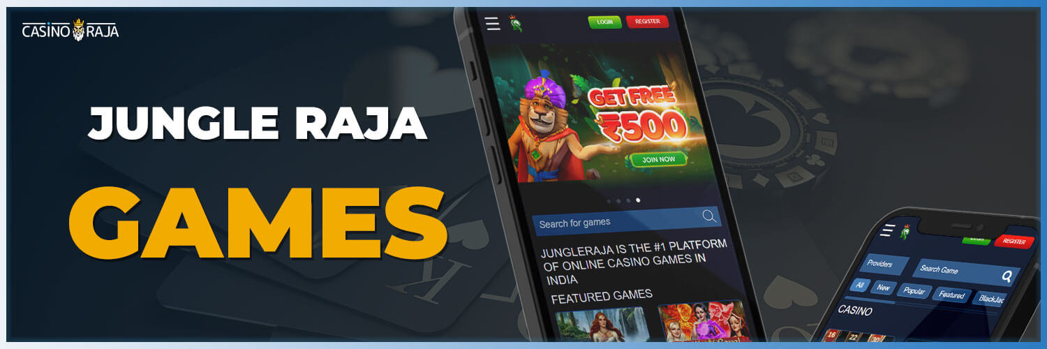 All casino games from different casino providers that available on the Jungle Raja.