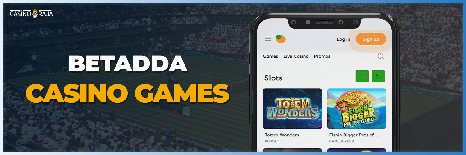 All available casino games on the betadda platform.